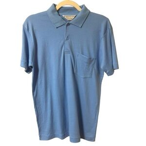 Idletime Vintage Polo Shirt Light Blue Mens Short Sleeve Size Medium
